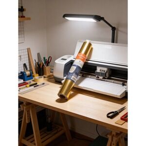 Hello Hobby Gold Permanent Vinyl 12 Inch x 4 Feet Glossy Finish GZ-P1008